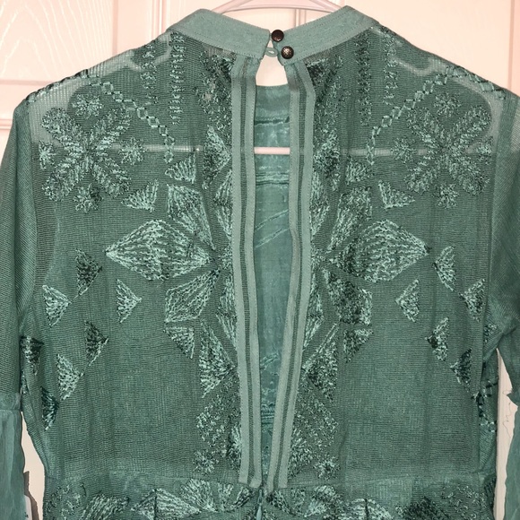 Free People Cleo Tonal Embroidered Mini Dress - Picture 8 of 13